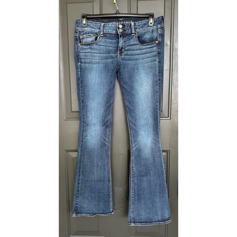 American Eagle Women's Jeans Artist Superstretch Blue Wash size 10 Long